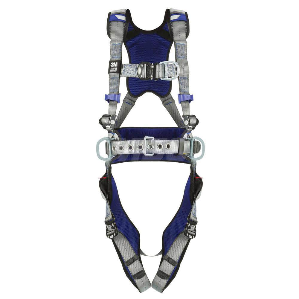 Fall Protection Harnesses: 420 Lb, Construction Style, Size Small, For Climbing & Positioning, Back Front & Hips Quick-Connect Leg Strap, Quick-Connect Chest Strap