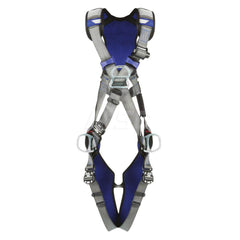 Fall Protection Harnesses: 420 Lb, Cross-Over Style, Size X-Large, For Climbing & Positioning, Back Front & Hips Quick-Connect Leg Strap, Quick-Connect Chest Strap