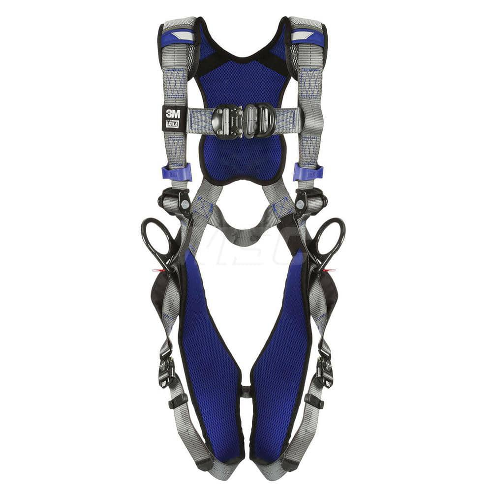 Fall Protection Harnesses: 420 Lb, Size 2X-Large, For Climbing & Positioning, Back Front & Hips Quick-Connect Leg Strap, Quick-Connect Chest Strap