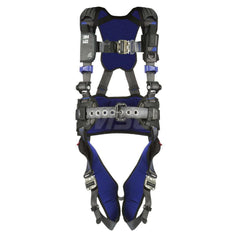 Fall Protection Harnesses: 420 Lb, Construction Style, Size X-Large, For Construction, Back Quick-Connect Leg Strap, Quick-Connect Chest Strap