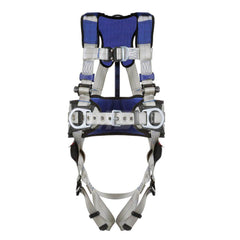 Fall Protection Harnesses: 420 Lb, Construction Style, Size X-Large, For Climbing Construction & Positioning, Back Front & Hips Quick-Connect Leg Strap, Quick-Connect Chest Strap