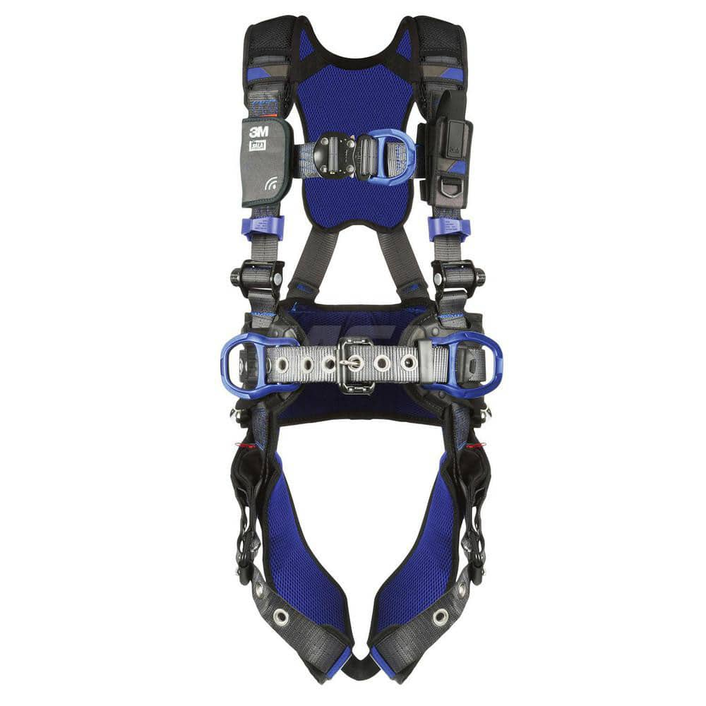 Fall Protection Harnesses: 420 Lb, Size Small, For Climbing Positioning & Wind Energy, Back Front & Hips Tongue Leg Strap, Quick-Connect Chest Strap