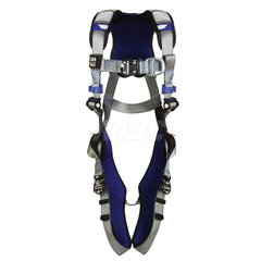 Fall Protection Harnesses: 420 Lb, Vest Style, Size X-Large, For Climbing, Back & Front Quick-Connect Leg Strap, Quick-Connect Chest Strap