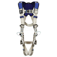 Fall Protection Harnesses: 420 Lb, Vest Style, Size 2X-Large, For Positioning, Back & Hips Quick-Connect Leg Strap, Quick-Connect Chest Strap