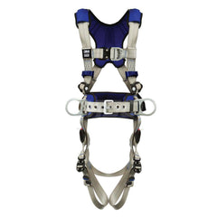 Fall Protection Harnesses: 420 Lb, Construction Style, Size X-Large, For Climbing & Positioning, Back Front & Hips Quick-Connect Leg Strap, Quick-Connect Chest Strap