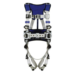 Fall Protection Harnesses: 420 Lb, Construction Style, Size Large, For Construction & Positioning, Back & Hips Quick-Connect Leg Strap, Quick-Connect Chest Strap