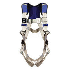 Fall Protection Harnesses: 420 Lb, Vest Style, Size X-Large, For General Purpose, Back Tongue Leg Strap, Pass-Through Chest Strap