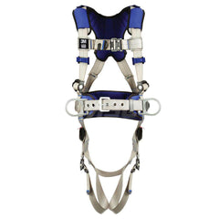 Fall Protection Harnesses: 420 Lb, Construction Style, Size X-Large, For Positioning, Back & Hips Quick-Connect Leg Strap, Quick-Connect Chest Strap