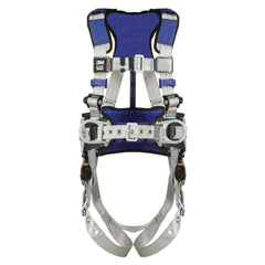 Fall Protection Harnesses: 420 Lb, Construction Style, Size Large, For Construction & Positioning, Back & Hips Tongue Leg Strap, Pass-Through Chest Strap