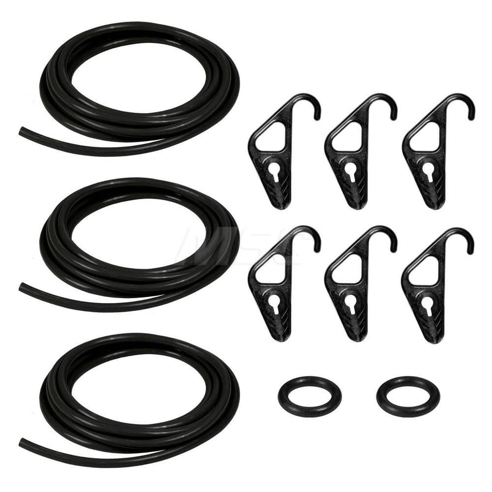 Tie Down Kit; Type: Bungee Kit; Overall Length (Feet): 10.00; Head/Holder Diameter (Inch): 1/4; Color: Black; Number of Hooks: 6