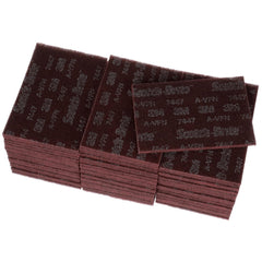 Hand Sanding Pad: 6″ Wide, 9″ Long, Non-Woven Maroon