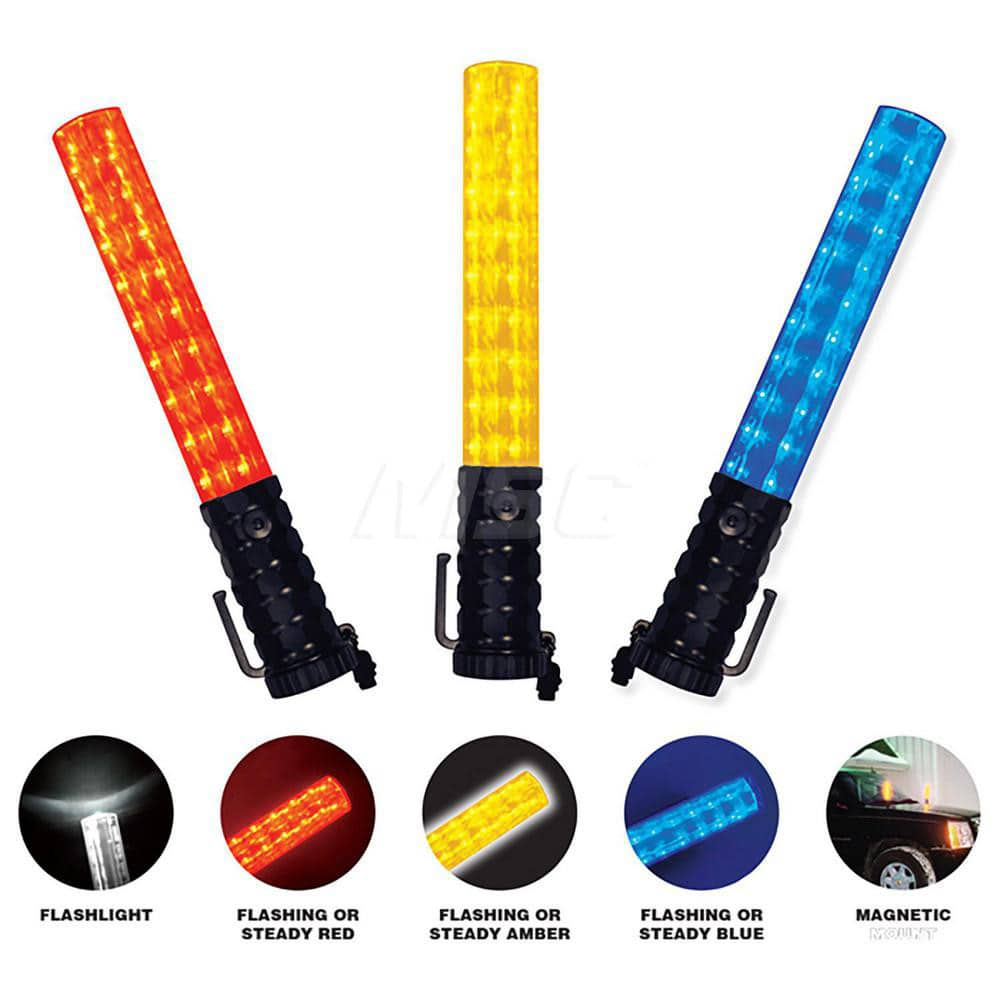 Road Safety Lights & Flares; Type: Light Baton/Traffic Baton; Bulb Type: LED; Bulb/Flare Color: Red; Body Material: ABS; Plastic; Battery Size: AA