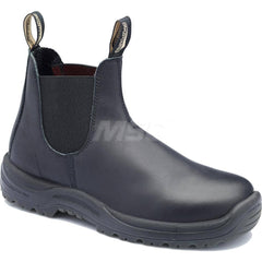 Work Boot: Size 6-1/2, 6″ High, Leather, Steel Toe Wide Width, Non-Slip Sole