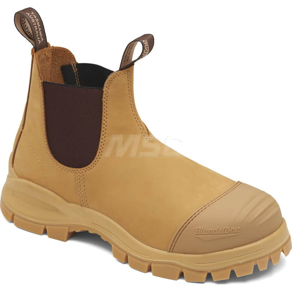 Work Boot: Size 4, 6″ High, Leather, Steel Toe Standard Width, Non-Slip Sole