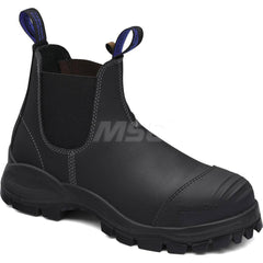 Work Boot: Size 8-1/2, 6″ High, Leather, Steel Toe Wide Width, Non-Slip Sole