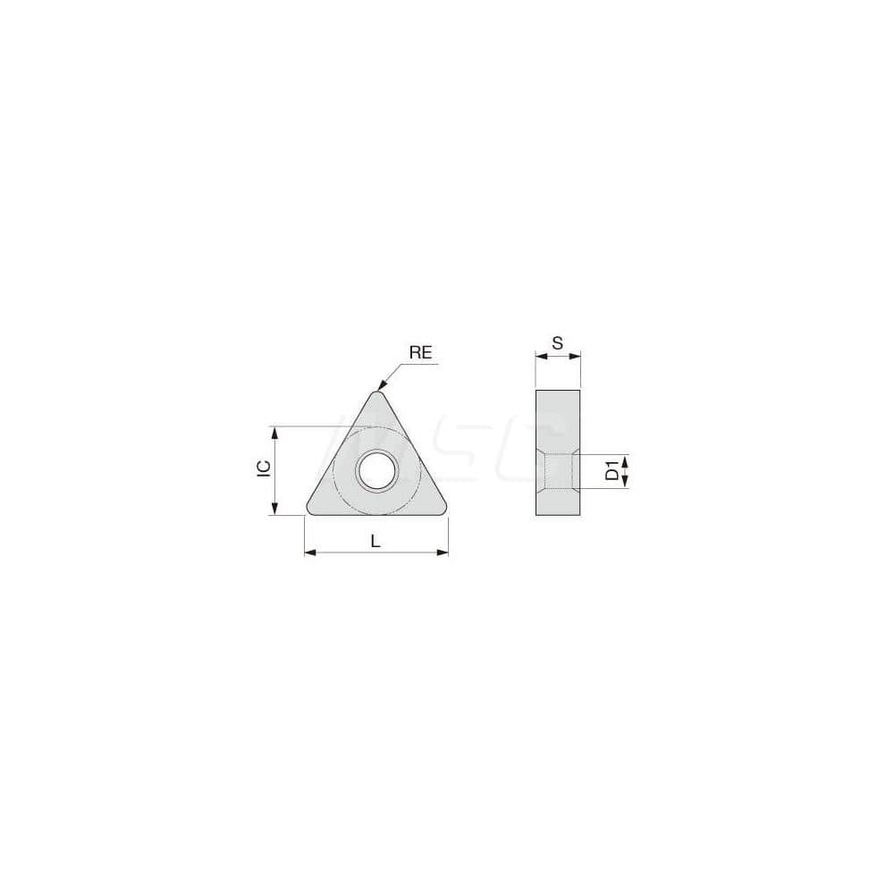 Turning Insert:  TNMG333CH T515,  Solid Carbide TiCN & Al2O3 Finish,  Neutral,  3/8″ Inscribed Circle,  0.0470″ Corner Radius,  60.0 &deg N/A Triangle,  Series  TNMG