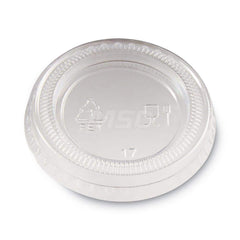 Cup Lid: Flat, Plastic, Clear