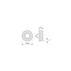 Turning Insert:  RCMM2507M0-61 T9225,  Solid Carbide TiCN, Al2O3 & TiN Finish,  Neutral,  0.4920″ Corner Radius,  0.0 &deg N/A Round,  Series  RCMM