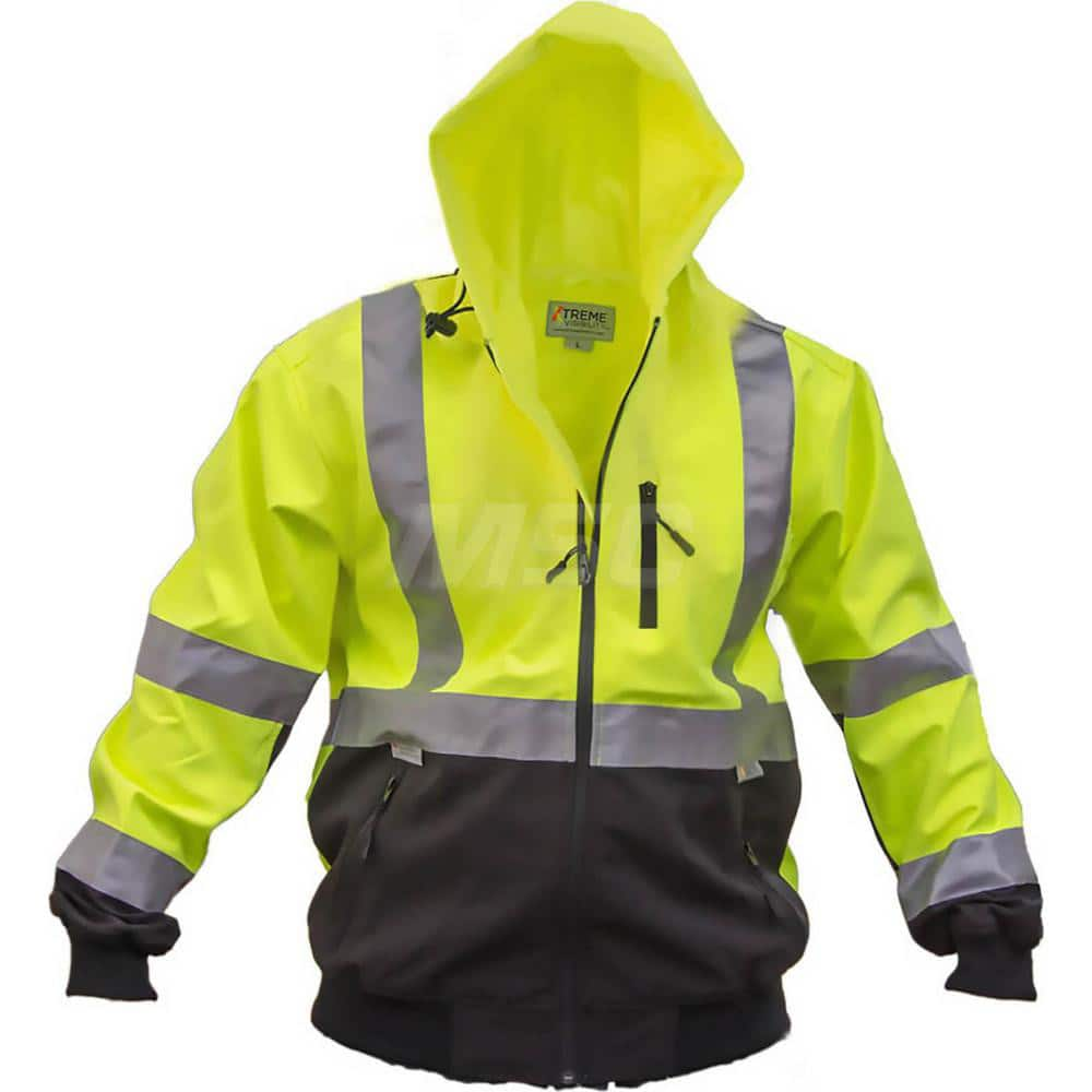 Jackets & Coats; Garment Style: Jacket; Hooded; Size: 2X-Large; Material: Polyester; Spandex; Closure Type: Zipper; Flame Retardant: No; Number Of Pockets: 3.000; Flame Resistant: No