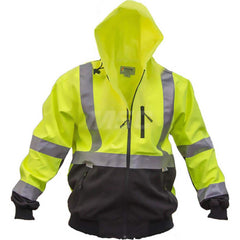 Jackets & Coats; Garment Style: Jacket; Hooded; Size: 2X-Large; Material: Polyester; Spandex; Closure Type: Zipper; Flame Retardant: No; Number Of Pockets: 3.000; Flame Resistant: No