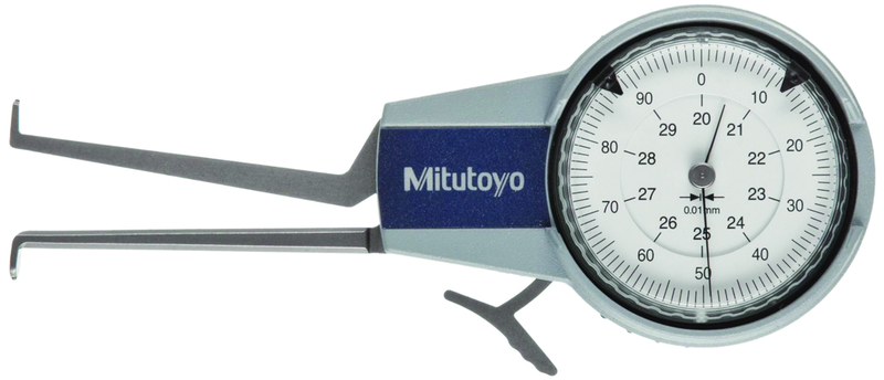 5 - 15mm Measuring Range (0.01mm Grad.) - Dial Caliper Gage - #209-301 - Benchmark Tooling