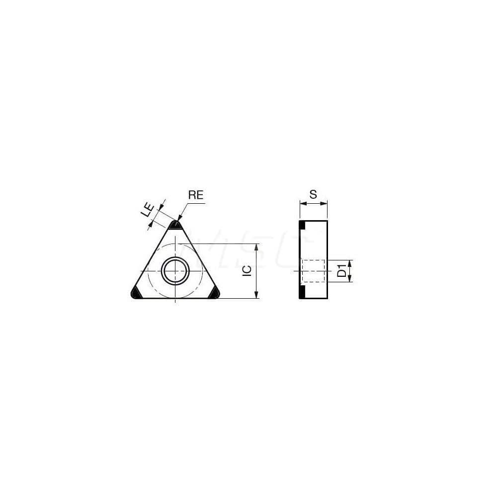 Turning Insert:  3QP-TNGA331 BX470,  Polycrystalline Cubic Boron Nitride Uncoated Finish,  Neutral,  3/8″ Inscribed Circle,  0.0160″ Corner Radius,  60.0 &deg N/A Triangle,  Series  TNGA