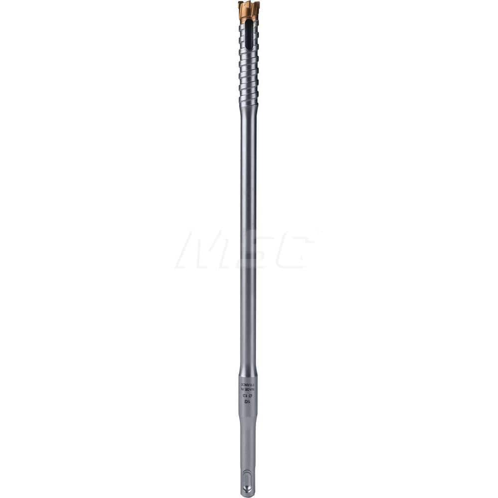 Rebar Cutter Drill Bits; Drill Bit Size (Inch): 0.5 in; Overall Length (Inch): 12.00; Shank Diameter (Inch): 1.0000; Flute Length (Inch): 0.125 in; Shank Type: SDS-Plus Shank; Drill Bit Material: Polycrystalline Diamond (PCD); Alloy Steel; Drill Bit Size