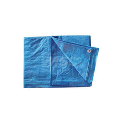 Tarp/Dust Cover: Blue, Rectangle, Polyethylene, 14' Wide