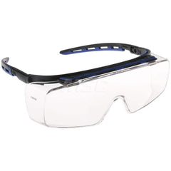 Safety Glass: Anti-Fog & Anti-Scratch, Polycarbonate, Clear Lenses, Frameless Clear Frame, Over the Glass, Adjustable