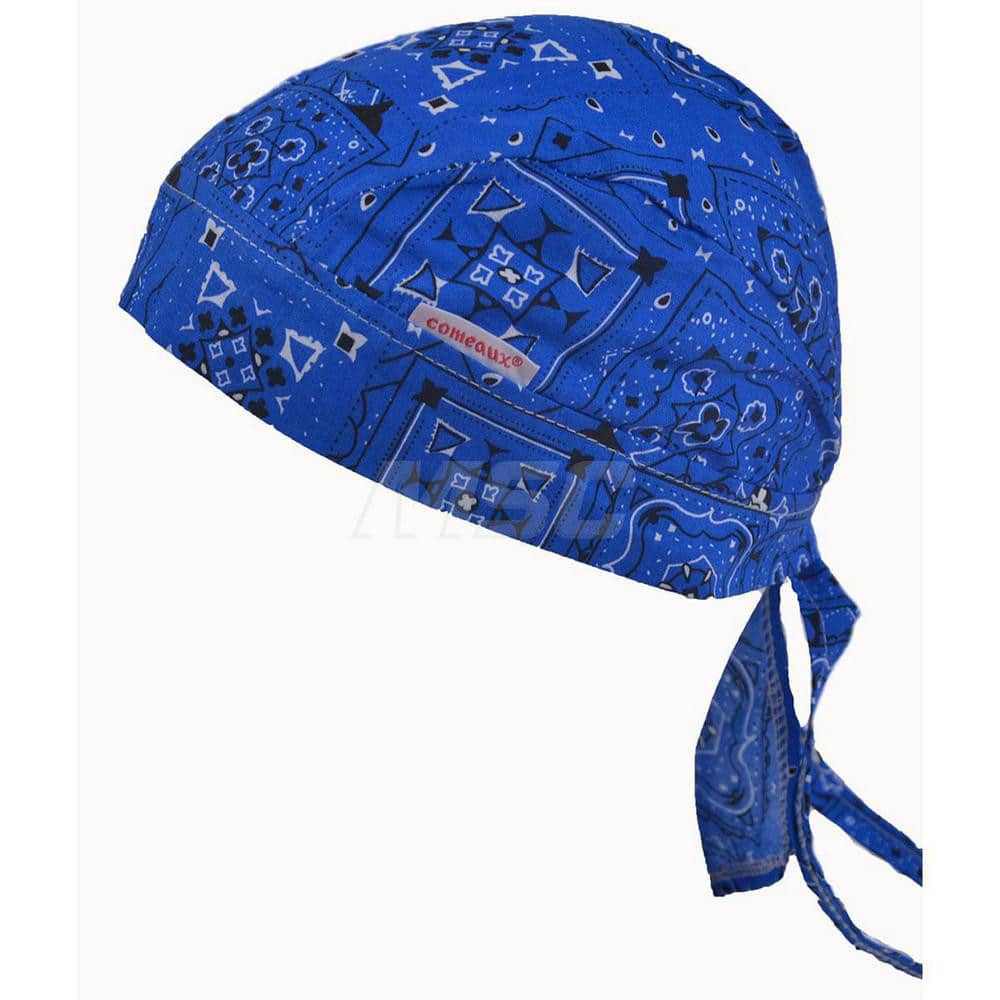 Doo Rag: Cotton, Blue, Size Universal, Royal Blue Bandana Print