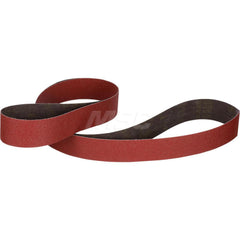 Abrasive Belt: 2″ Width, 132″ OAL, 120+ Grit, Ceramic Coated