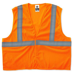8205HL 2 XL/3 XL Econo 2 Hook & Loop Orange Vest - Benchmark Tooling