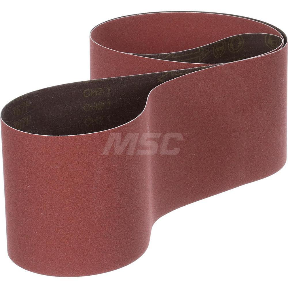 Abrasive Belt: 6″ Width, 48″ OAL, 80+ Grit, Ceramic Coated