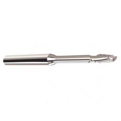 3/16" Dia. - .200 LOC - 2-1/2" OAL - .015 C/R  2 FL Carbide End Mill with 1/4 Reach - Uncoated - Benchmark Tooling