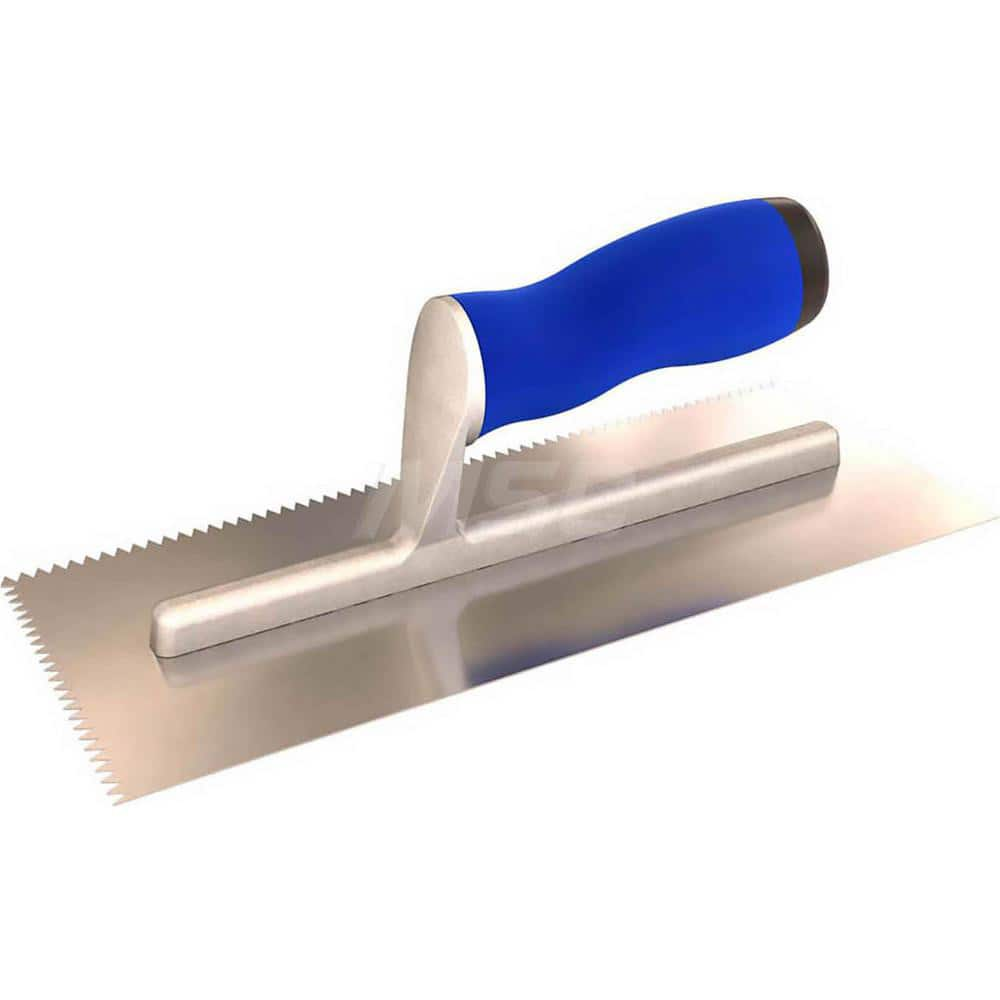 Trowels; Type: Notched Trowel; Trowel Type: Notched Trowel; Blade Type: V-Notch; Blade Material: Steel