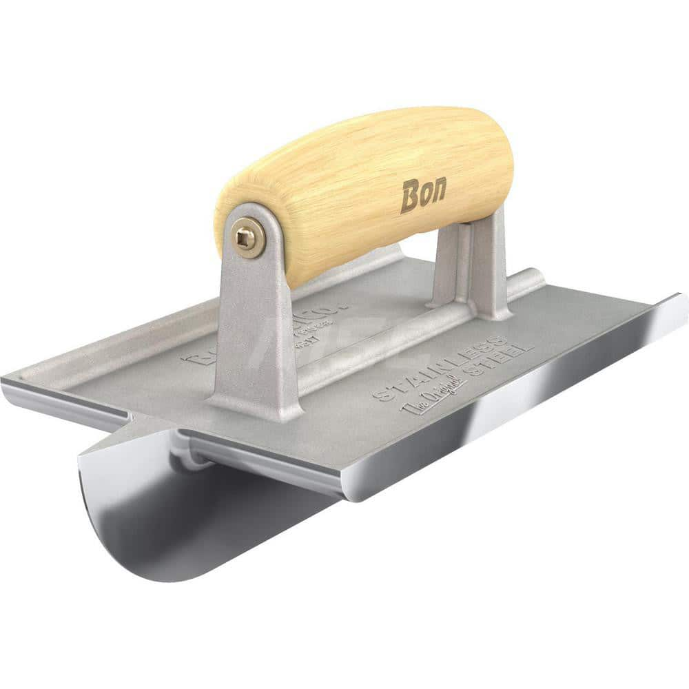 Trowels; Type: Hand Groover; Trowel Type: Hand Groover; Blade Type: V-Notch; Blade Material: Stainless Steel; Handle Material: Wood