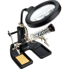 Handheld Magnifiers; Mount Type: Stand; Maximum Magnification: 4.5x; Number Of Magnification Levels: 2; Lens Shape: Round; Focal Distance: 2.8 in; Lens Diameter: 3.74 in; Focal Distance (Inch): 2.8 in; Lens Diameter (mm): 3.74 in; Lens Diameter (Decimal I