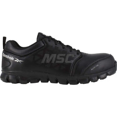 Work Boot: Leather, Alloy Toe Black, Wide Width, Non-Slip Sole