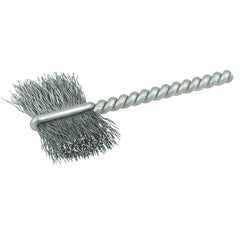 1″ Power Tube Brush, .005″ Steel Wire Fill, 5/8″ Brush Length - Benchmark Tooling