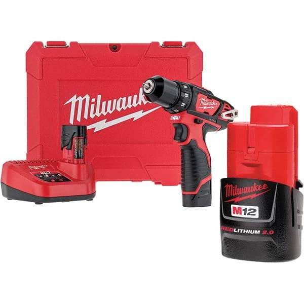 Milwaukee Tool - Cordless Drills Battery Voltage: 12 Battery Chemistry: Lithium-Ion - Benchmark Tooling