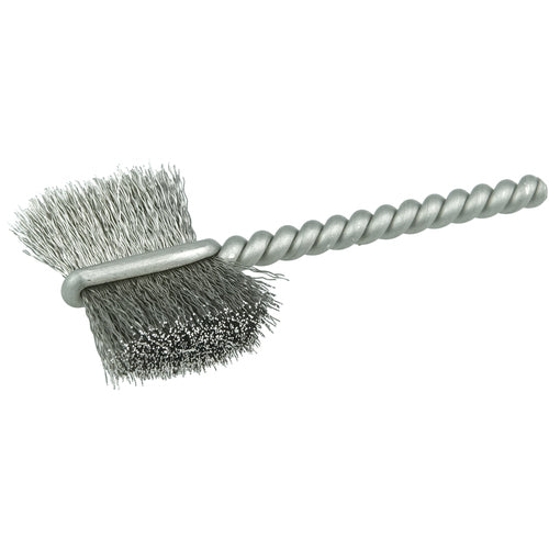 7/8″ Power Tube Brush, .005″ Stainless Steel Wire Fill, 5/8″ Brush Length - Benchmark Tooling