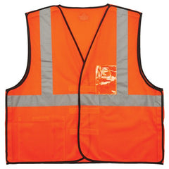 8216BA L/ XL Orange Breakaway Mesh Vest Type R Class 2 W/Id Holder - Benchmark Tooling