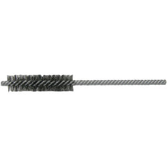 1/2″ Power Tube Brush, .004″ Stainless Steel Wire Fill, 2″ Brush Length - Benchmark Tooling