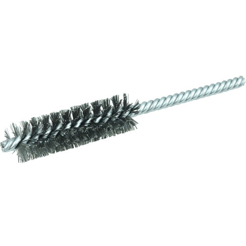 3/4″ Power Tube Brush, .006″ Stainless Steel Wire Fill, 2-1/2″ Brush Length - Benchmark Tooling