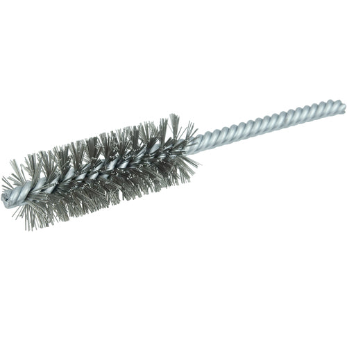 7/8″ Power Tube Brush, .006″ Stainless Steel Wire Fill, 2-1/2″ Brush Length - Benchmark Tooling