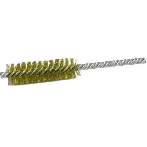 5/8″ Power Tube Brush-0.008″ Brass, 2 Brush Length - Non-Sparking Wire Wheel - Benchmark Tooling