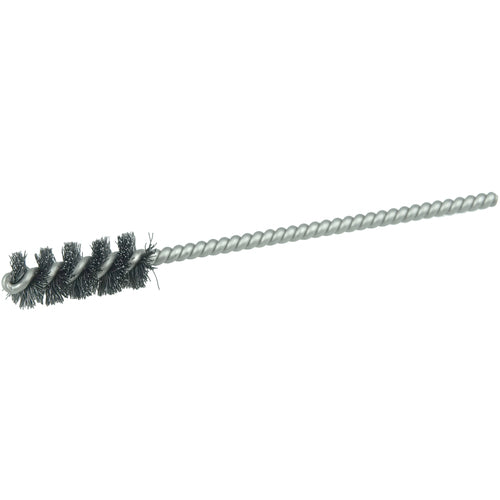 3/8″ Power Tube Brush, .008″ Stainless Steel Wire Fill, 1″ Brush Length - Benchmark Tooling