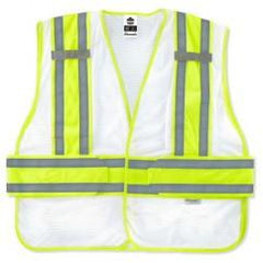 8240HL-NC XL/2XL WHT EXPANDABLE VEST - Benchmark Tooling