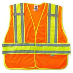 8240HL M/L ORANGE EXPANDABLE VEST - Benchmark Tooling