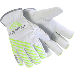 Goatskin Leather Glove with Foam Impact Padding, Size L